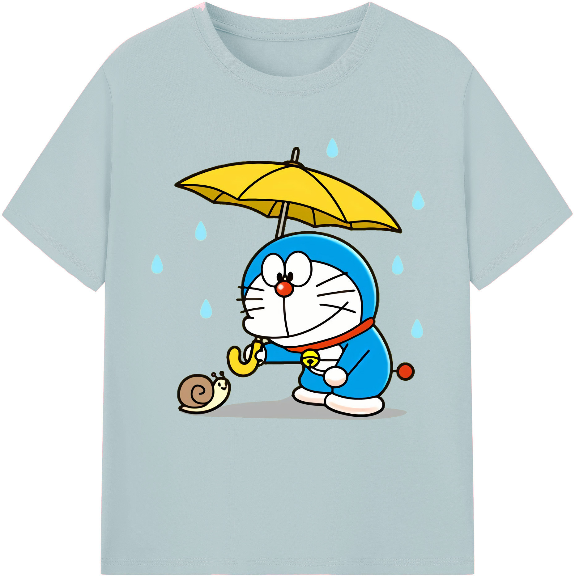 （画像用） ドラえもん Doraemon 綿100％半袖Tシャツ（フロントプリント）
